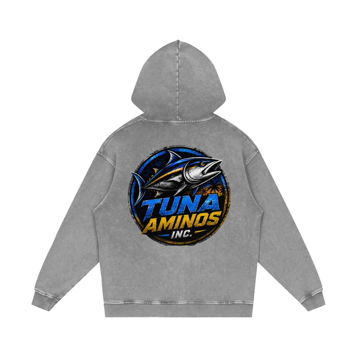 Tuna Inc Snow Washed Loose Hoodie
