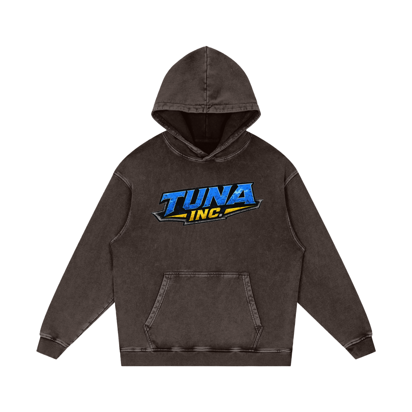 Tuna Inc Snow Washed Loose Hoodie