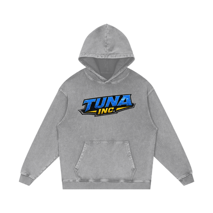 Tuna Inc Snow Washed Loose Hoodie