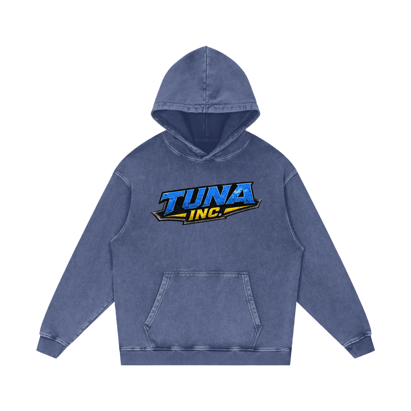 Tuna Inc Snow Washed Loose Hoodie