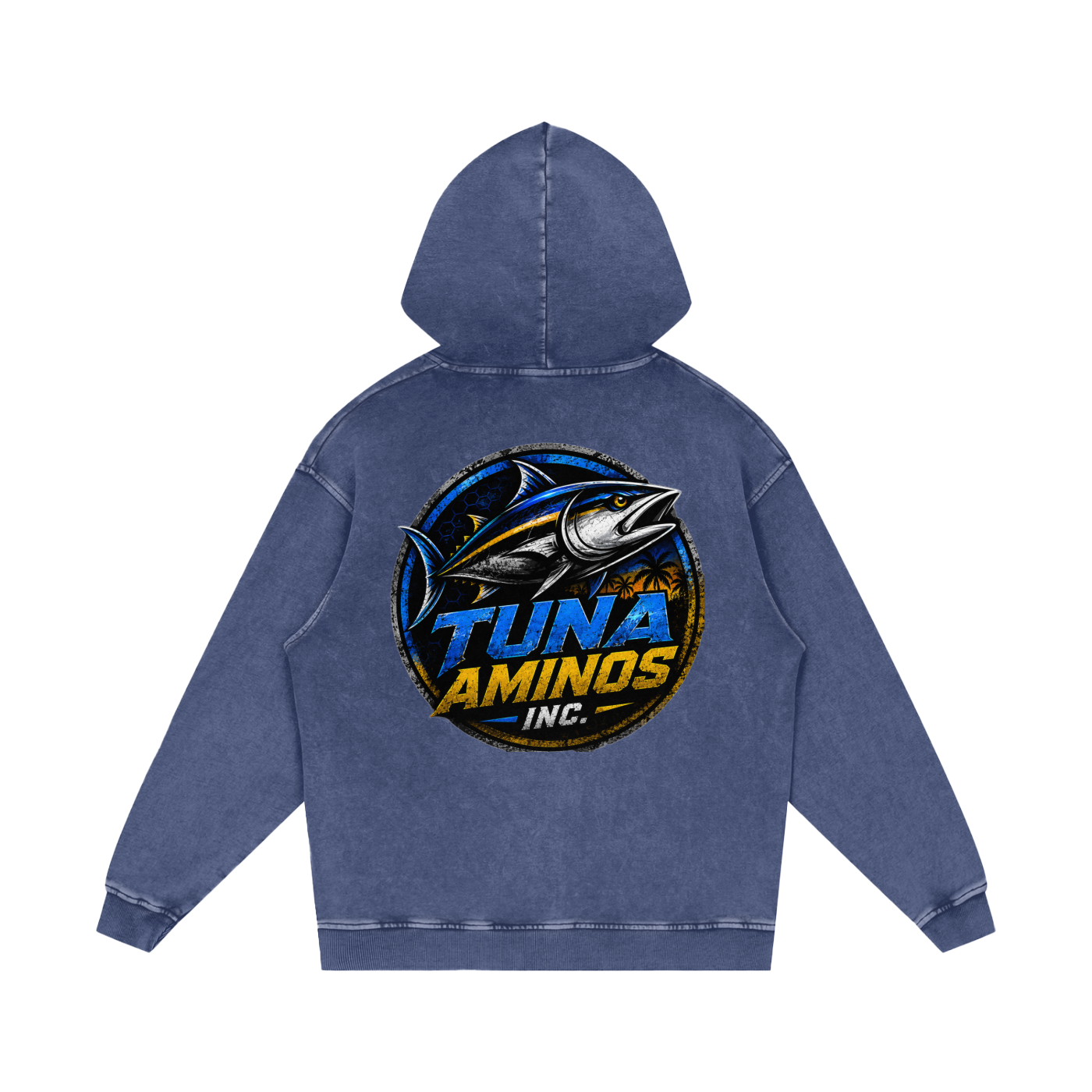 Tuna Inc Snow Washed Loose Hoodie