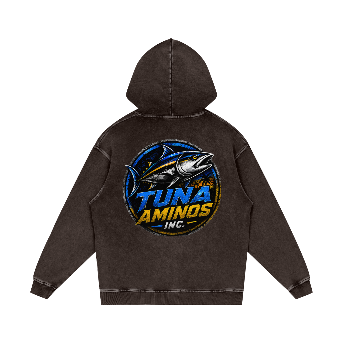 Tuna Inc Snow Washed Loose Hoodie