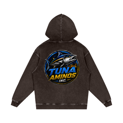 Tuna Inc Snow Washed Loose Hoodie